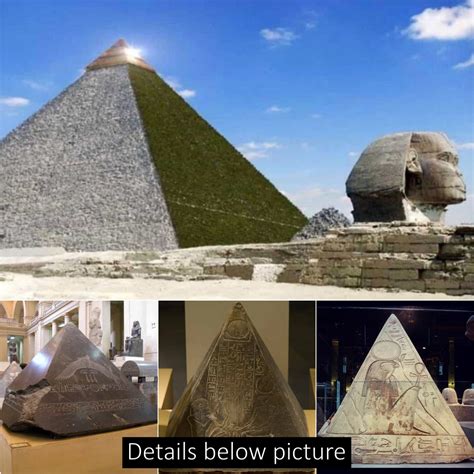 Pyramidion, the sacred stone that crowned the Egyptian .
